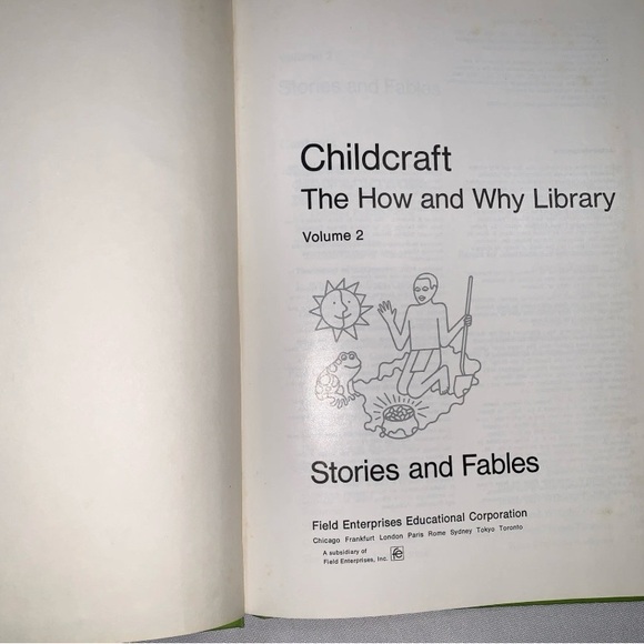 Childcraft Volume 2 Stories and Fables Book VTG How and Why Adventures 1970’s - Picture 5 of 9